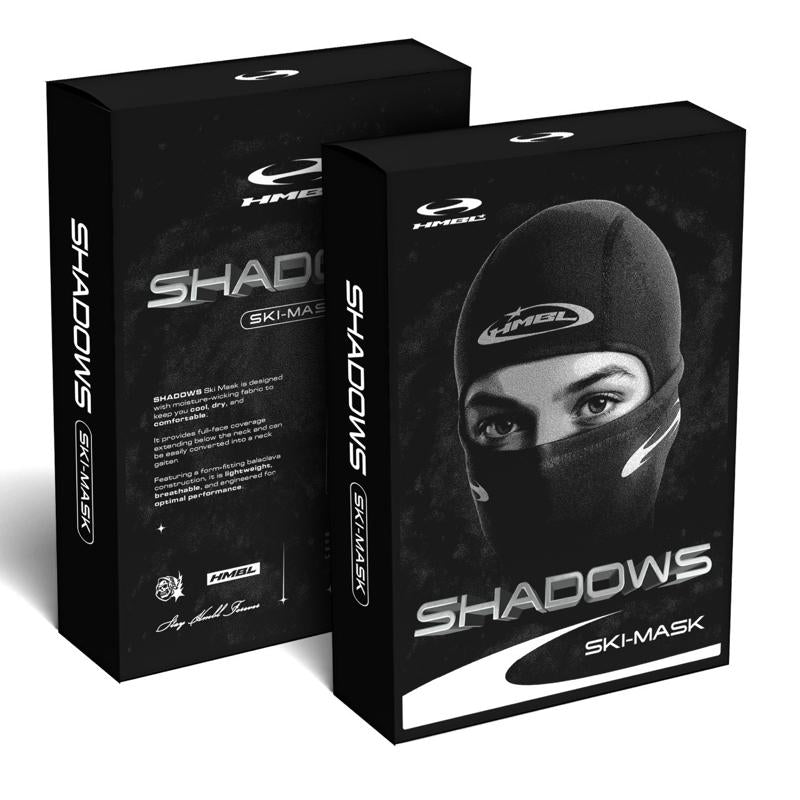 Hmbl Elite Blackout Thermal Ski Mask - Original Fitted Design for Winter Sports Enthusiasts - Maximum Warmth & Protection