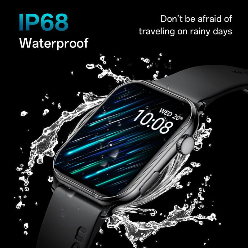 【Amoled】Aolon GTS3 Smart Watch AMOLED Display AOD Bluetooth Calls Blood Oxygen & Heart Rate IP68 Voice Control Bluetooth Smartwatch for Ios Android