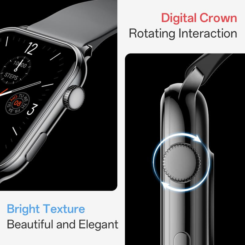 【Amoled】Aolon GTS3 Smart Watch AMOLED Display AOD Bluetooth Calls Blood Oxygen & Heart Rate IP68 Voice Control Bluetooth Smartwatch for Ios Android