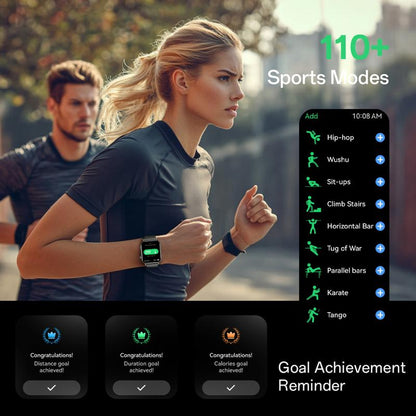 【Amoled】Aolon GTS3 Smart Watch AMOLED Display AOD Bluetooth Calls Blood Oxygen & Heart Rate IP68 Voice Control Bluetooth Smartwatch for Ios Android